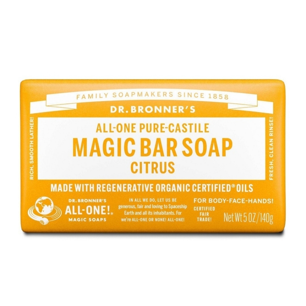 Dr. Bronner's All-One Pure-Castile Magic Bar Soap - Citrus - 5oz